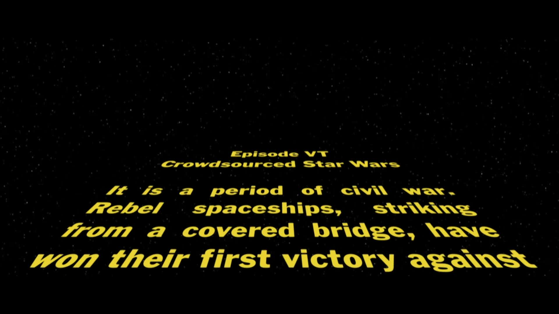 Crowdsourced Cinema 2022 - Star Wars: A New Hope